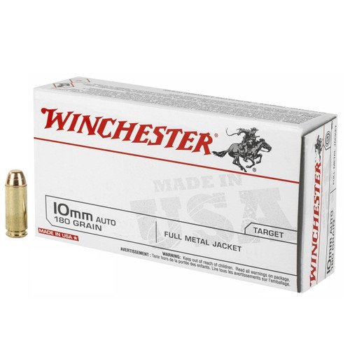 Winchester Ammo USA10MM USA 10mm Auto 180 gr Full Metal Jacket (FMJ)