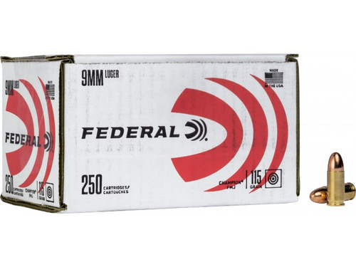 Federal C9115A250 9mm 115 gr Full Metal Jacket (FMJ)