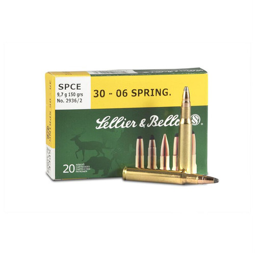 Sellier & Bellot (S&B) SB3006C Rifle 30-06 Springfield 150 gr Soft Point Cut-Through Edge (SPCE)