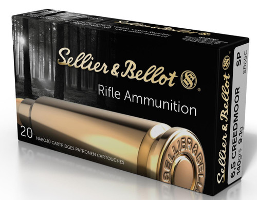 Sellier & Bellot (S&B) SB65C Rifle 6.5 Creedmoor 140 gr Soft Point (SP)