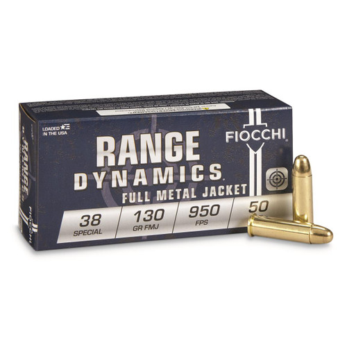 Fiocchi 38A Shooting Dynamics 38 Special 130 gr Full Metal Jacket (FMJ)