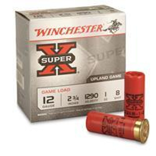 Winchester Super-X Game Load 12 Gauge 2.75 in. 1 oz. 8 Shot 25 rd.