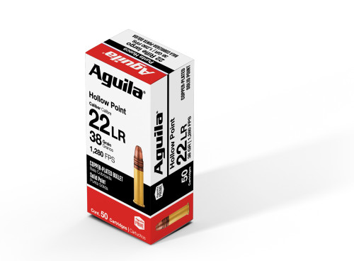 Aguila Super Extra HV, .22 LR, 38 Grain, HP, 50/Box Aguila Super Extra HV, .22 LR, 38 Grain, HP, 50/Box
