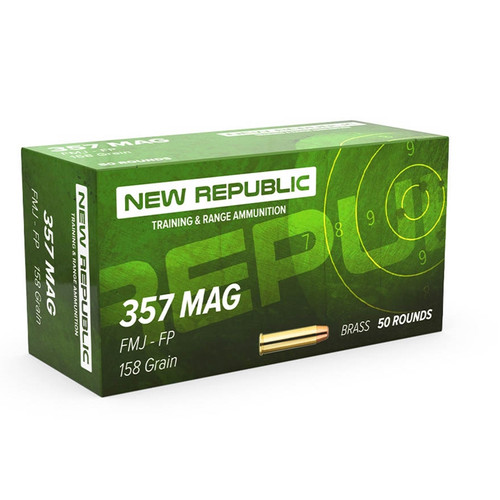 New Republic  357 Mag Ammo 158gr Full Metal Jacket (FMJ)