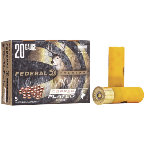 Federal P2563B Premium Magnum 20 Gauge 2-3/4 1-1/8oz #3 Buck 1175 fps