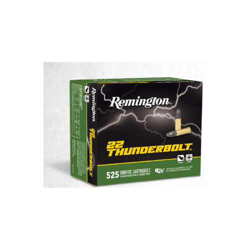 Remington Thunderbolt Bulk LEAD SOLID 40 Grain .22 Long Rifle 1255 FPS. Remington Thunderbolt Bulk LEAD SOLID 40 Grain .22 Long Rifle 1255 FPS.