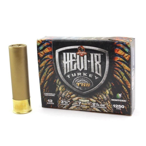 HEVI-Shot HS4507 HEVI-18 TSS Turkey 12 Gauge 3-1/2 21/4oz #7 1250 fps