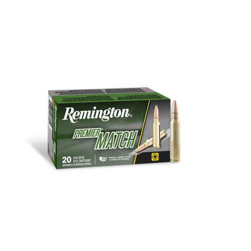 Remington Premier Match Hollow Point Boat Tail 52 Grain .223 Remington 3200 fps Remington Premier Match Hollow Point Boat Tail 52 Grain .223 Remington 3200 fps