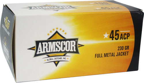 Armscor Pistol Value Pack Brass .45 ACP 230-Grain 100-Rounds FMJ
