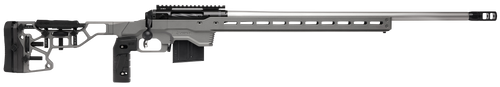 Savage Arms 110 Elite Precision, .338 Lap, 30" Barrel, Stainless, Grey Cerakote, MDT Chassis, AICS Mag, 5-rd Savage Arms 110 Elite Precision, .338 Lap, 30" Barrel, Stainless, Grey Cerakote, MDT Chassis, AICS Mag, 5-rd