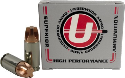 Underwood Ammo Xtreme Penetrator +P 9mm Luger / Parabellum 115 grain COPPER SOLID Monolithic ammunition