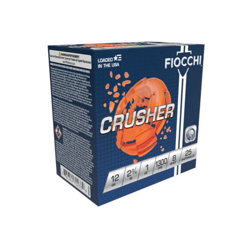 Fiocchi Target Exacta Crusher Shotgun Ammo 12 Gauge 2.75 in 1 oz #8