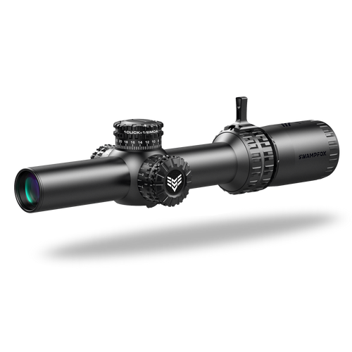 Swampfox Optics Arrowhead Riflescope 1-8x24mm Illuminated Guerrilla Dot BDC Reticle