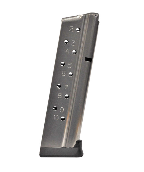 Rock Island 1911 TCM Factory Magazine 10rd 38 Super/9mm Luger/22 TCM Stainless Metal
