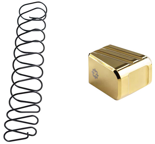 Cross Armory CRG+5MEG19GD Magazine Extension Fits Glock 19/23/32 Gen 1-5 5rd Gold Aluminum