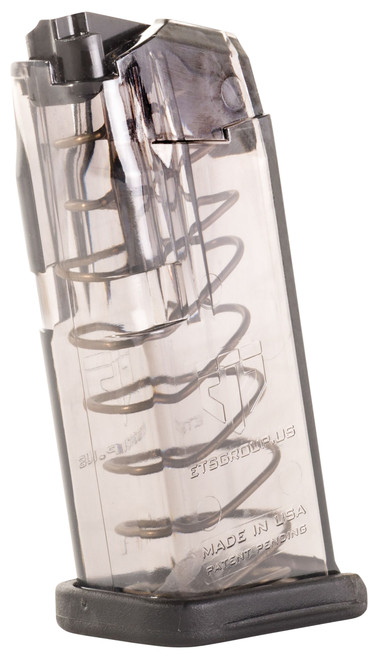 ETS 9mm 10-Round Standard Glock 26 Compatible Smoke Polymer Pistol Magazine SMKGLK26