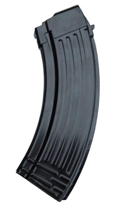 Global Ordnance LLC AK-47 30 Round Fully Ribbed Black Steel Magazine 7.62x39mm