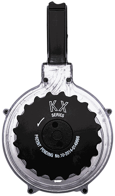 KCI USA KCIMZ036 5.56x45mm NATO 50-Round Clear Polymer Drum Magazine for AR-15