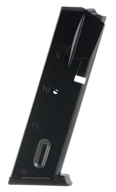 Mec-Gar MGSW5915B 9mm Luger S&W 5900/910/915 15-Round Blued Handgun Magazine