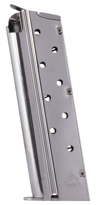 Mec-Gar 1911 Government Standard Detachable Nickel Magazine 9mm Luger 9 Round