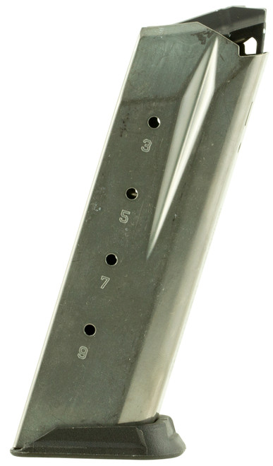 Ruger 90514 9mm Luger 10rd Nickel Stainless Magazine Fits American Pistol