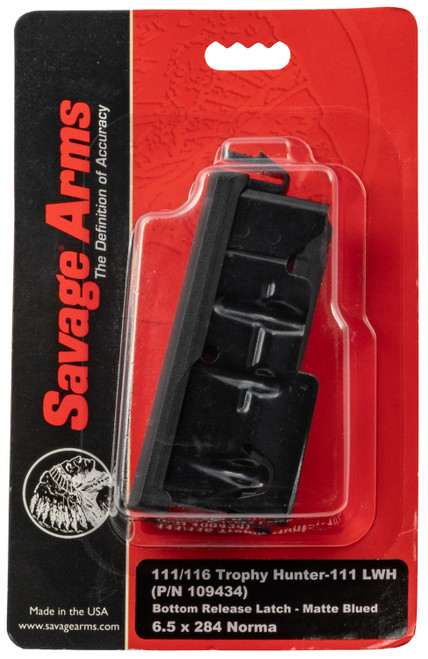 Savage 55234 OEM Detachable 4-Round 6.5x284 Norma Magazine Savage 10/110/11/16
