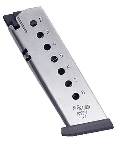 Sig Sauer P220 8-Round .45 ACP Stainless Steel Handgun Magazine