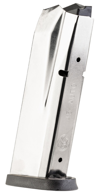 S&W 194690000 M&P 10-Round .45 ACP Steel Magazine Black Floor Plate