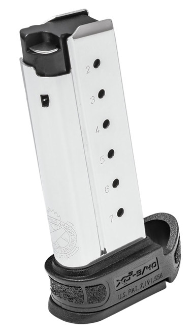 Springfield Armory XDSG04071 .40 S&W 7-Round Stainless Steel Magazine for XD-S Mod2