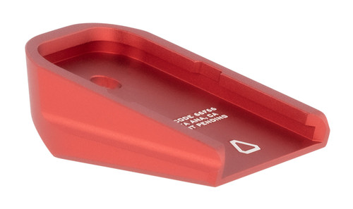 Strike Industries Aluminum Magazine Base Plate for Glock Red Anodized Aluminum