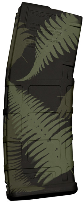 Weapon Works 228048 Ferns Green Polymer PMAG GEN M2 MOE 30 Round AR/M4 Magazine