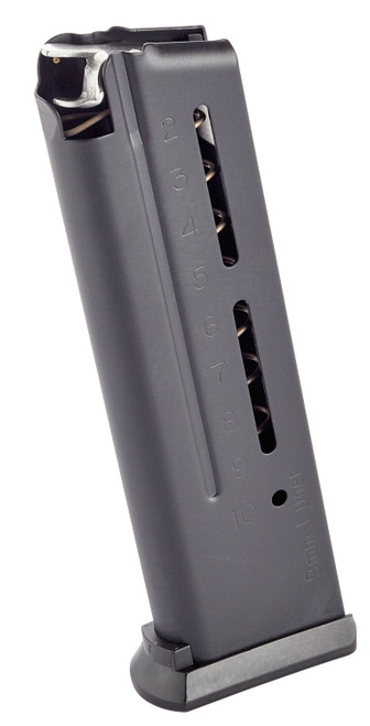 Wilson Combat 5009B 9mm Luger 10-Round Detachable ETM Magazine Black Stainless for 1911 Elite Tactical