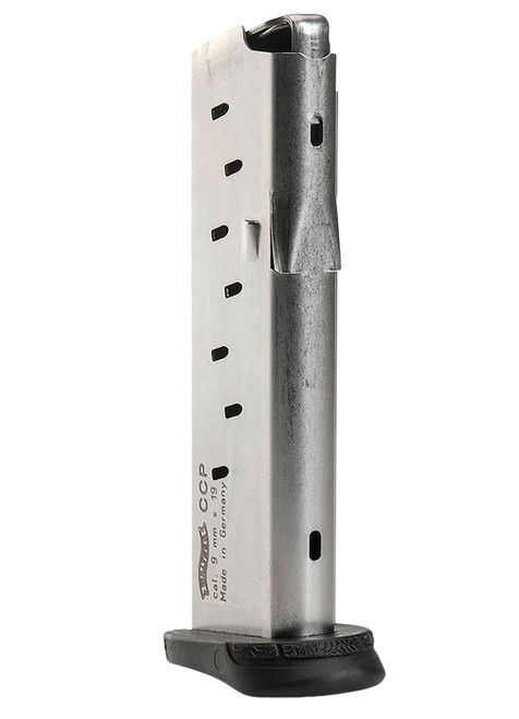 Walther Arms CCP 9mm Luger 8rd Replacement Handgun Magazine Nickel Finish