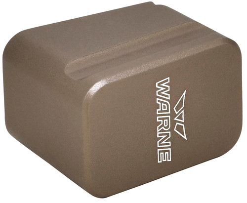 Warne 3113 FDE Hardcoat Anodized Aluminum Mag Extension Glock 17/22 +5rds 9mm +4rds 40 S&W