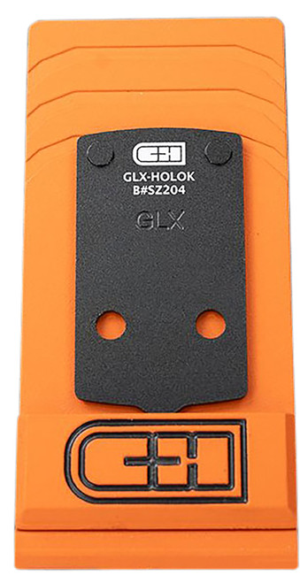 C&H Precision Glock MIL/LEO V4 Black Anodized Optic Mounting Plate, Holosun 407K/507K Pattern