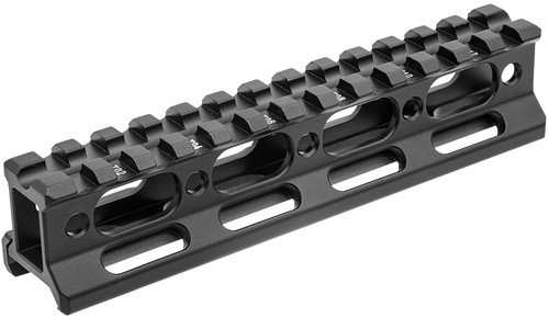 Leapers MTRSX1L Long Picatinny Riser Mount Matte Black 1 Inch Saddle Height 13-Slot