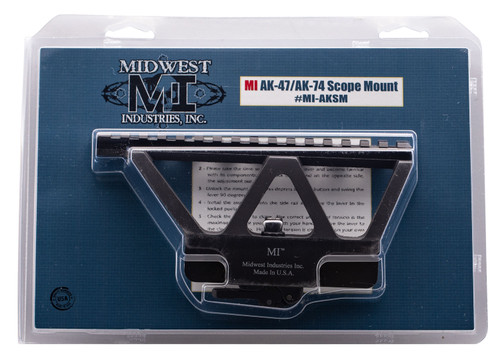 Midwest Industries MIAKSM AK Side Railed Mount with QD System Black Hardcoat Anodized