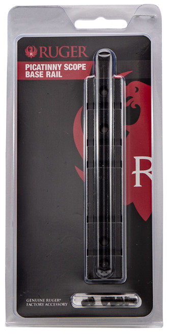 Ruger 10/22 and Charger Pistol Weaver Scope Base Adapter Black Powder-Coated Aluminum