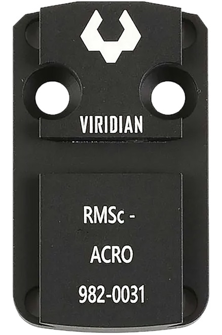 Viridian RFX44 RMSc ACRO Mount Adapter Plate Black Anodized