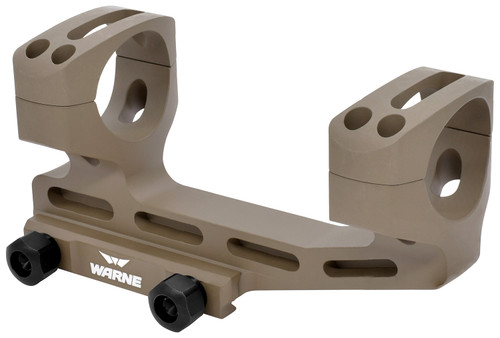 Warne SHXSKEL30DE Skeletonized 30mm MSR Cantilever Scope Mount/Ring Combo Dark Earth Cerakote