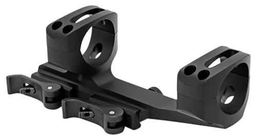 Warne QDXSKEL34TW Skeletonized Quick Detach 34mm MSR Cantilever Scope Mount/Ring Combo Black Anodized Ultra High