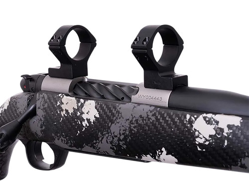 Weatherby TRBVLAS1 Talley Billet Alloy Matte Black 1-Inch Tube Scope Ring Combo for Mark V 6-Lug Action