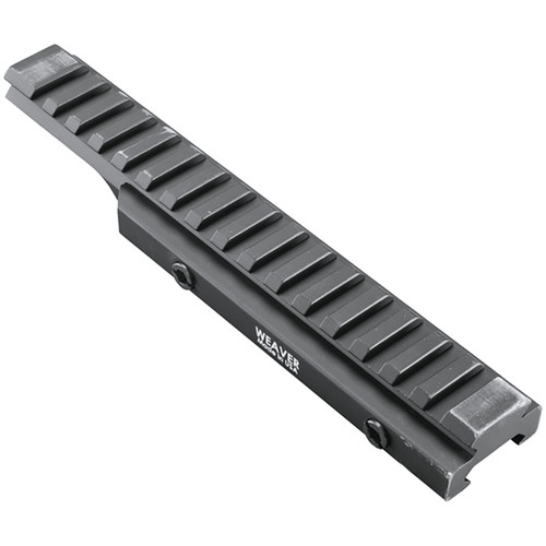 Weaver Flat Top Riser Rail 0 MOA Black Anodized Fits AR-15/M16