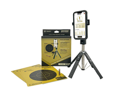 Triumph Systems TSBBBSSS 9mm Laser Dry Fire Training Bundle with Targets and Stand