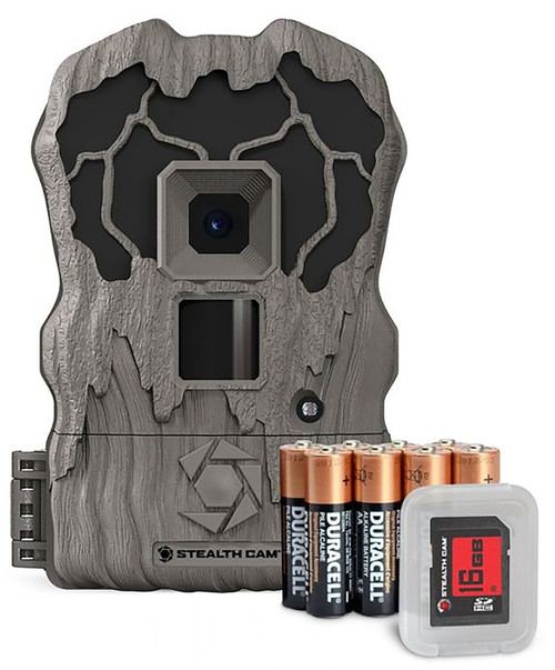 Stealth Cam QV18K 18MP Low Glow Trail Camera Bundle with Python Lock Latch