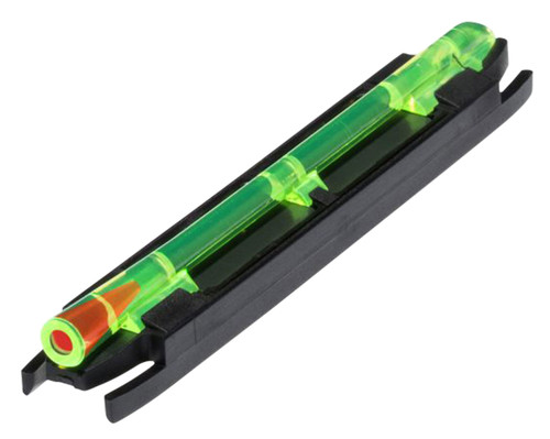 HiViz M400 Magnetic Snap-On Front Sight Wide Rib Shotgun Green with Red Center Fiber Optic