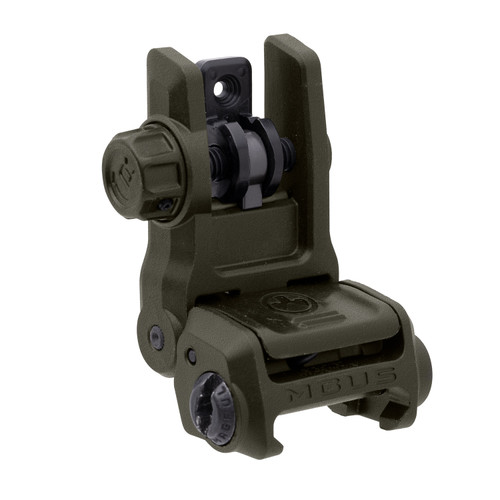 Magpul MBUS 3 Rear Sight Olive Drab Green Flip-Up Rapid-Select Aperture AR-10/M4 MAG1167-ODG