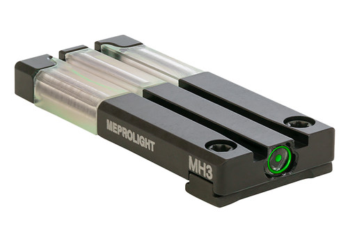 Meprolight FT Bullseye Night Sight Rear Green Tritium/Fiber Optic Compatible with Glock MOS Models