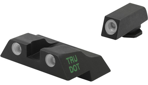 Meprolight Tru-Dot Fixed Night Sight Green Front/Orange Rear Black Frame Glock 26 27 Post Dovetail Mount