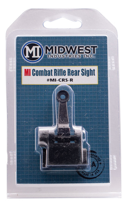 Midwest Industries Combat AR-15 Flip Rear Sight Black Ordnance Grade Steel M16/M4